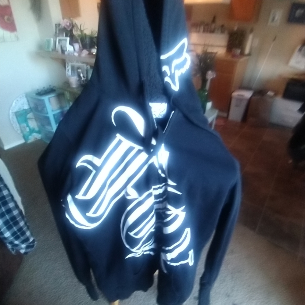 Fox racing zip up hoodie